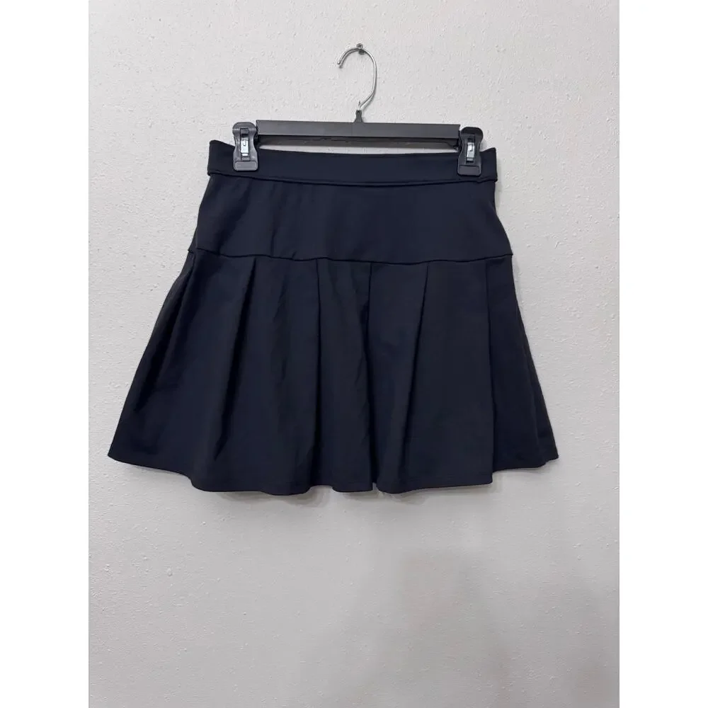 Hollister Mini Skirt XS Black Pleats Ultra High‎ Rise Academia Coquette Preppy